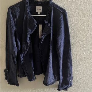 NIC+ZOE Blue Blazer Structured Suit Jacket